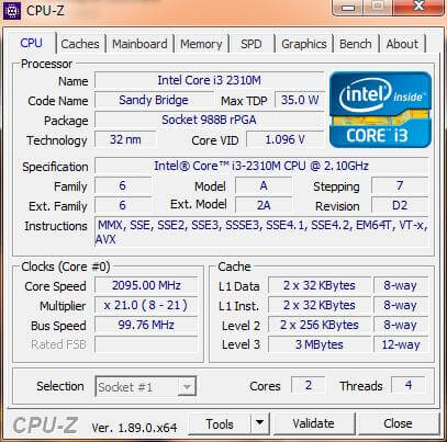 Phần mềm CPU Z hỗ trợ xme thông tin CPU, Cache, Ram, Slot ram, VGA, Benchmark